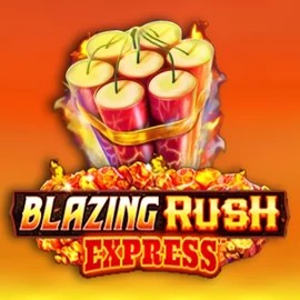 Blazing Rush Express slot logo by AreaVegas at Jackpot Casino