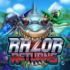 Razor Returns by Push Gaming, showcased at jackpotcasino.com.pl – game logo