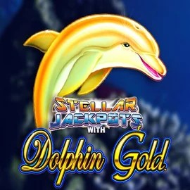 Jackpots logo of Dolphin Gold with Stellar Jackpots from Lightning Box Game at Jackpot Casino