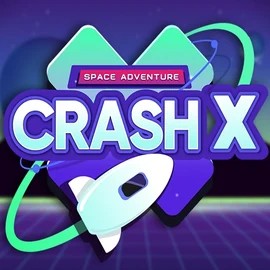 Crash X slot logo by Turbo Games at Jackpot Casino