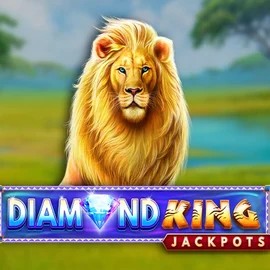 Diamond King Jackpots logo by SpinPlay Games at Jackpot Casino