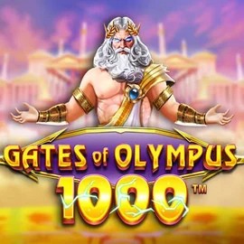 Gates of Olympus 1000 slot logo by Pragmatic Play at Jackpot Casino