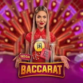 Mega Baccarat by Pragmatic Play, showcased at jackpotcasino.com.pl – game logo