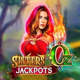 Sisters Of Oz Jackpots slot logo by Triple Edge Studios at Jackpot Casino