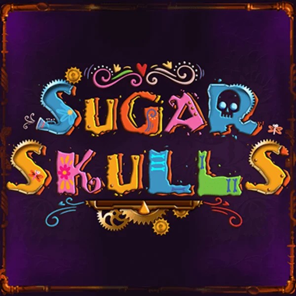 Sugar Skulls slot logo by Booming Games at Jackpot Casino