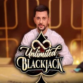 Unlimited Blackjack online game logo by Ezugi on jackpotcasino.com.pl